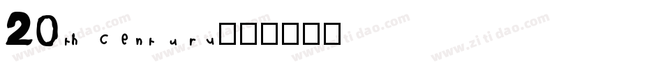 20th century字体转换